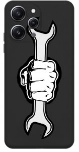 krainaGSM Etui do Xiaomi Redmi 12 4G WZORY |SILIKONOWE MATT CASE + SZKŁO 9H 3