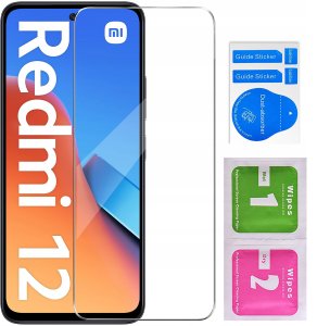 krainaGSM Etui do Xiaomi Redmi 12 4G WZORY |SILIKONOWE MATT CASE + SZKŁO 9H 4