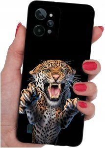 krainaGSM ETUI do Realme C31| WZORY | SILIKONOWE MATT CASE + SZKŁO 9H 2