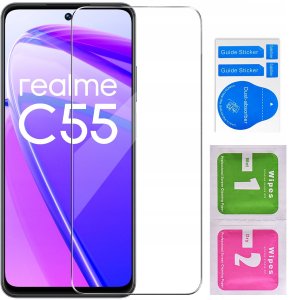 ETUI do Realme C55 WZORY |SILIKONOWE MATT CASE + SZKŁO 9H 4