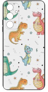 ETUI do Samsung A15 4G | 15 5G WZORY | SILIKONOWE MATT CASE + SZKŁO 9H 3