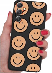 ETUI do Samsung A35 5G WZORY | SILIKONOWE MATT CASE + SZKŁO HARTOWANE 9H 2