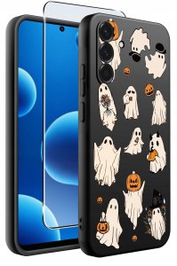 krainaGSM ETUI do Samsung A36 5G | wzory | SILIKONOWE MATT CASE + SZKŁO 9H 2