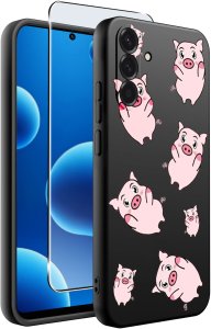 ETUI do Samsung A36 5G | WZORY | SILIKONOWE MATT CASE + SZKŁO 9H 2