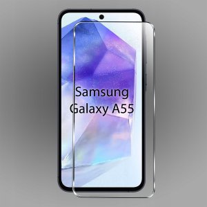 ETUI do Samsung A55 5G WZORY | SILIKONOWE MATT CASE + SZKŁO HARTOWANE 9H 4