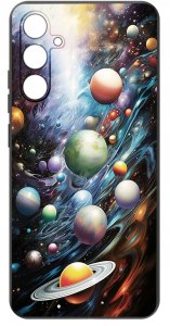 ETUI do Samsung A55 5G WZORY | SILIKONOWE MATT CASE + SZKŁO HARTOWANE 9H 3