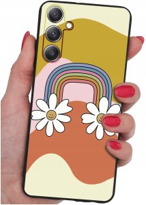 ETUI do Samsung A55 5G WZORY | SILIKONOWE MATT CASE + SZKŁO HARTOWANE 9H 2