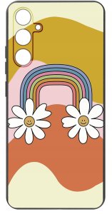 ETUI do Samsung A55 5G WZORY | SILIKONOWE MATT CASE + SZKŁO HARTOWANE 9H 3