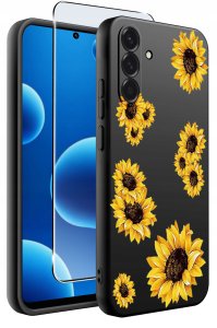 ETUI do Samsung A56 5G | WZORY | SILIKONOWE MATT CASE + SZKŁO 9H 2