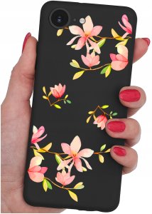 ETUI do iPhone 16e | WZORY | SILIKONOWE MATT CASE + SZKŁO 9H 2