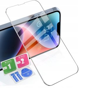 Etui PANCERNE do APPLE iPhone 13 / 14 SILIKON A-SHOCK CLEAR CASE + SZKŁO 9H 6
