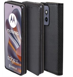 Etui do Motorola EDGE 50 Neo SMART MAGNET CASE PORTFEL + SZKŁO 9H 12