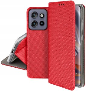Etui do Motorola EDGE 50 Neo SMART MAGNET CASE PORTFEL + SZKŁO 9H 3