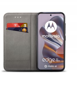 Etui do Motorola EDGE 50 Neo SMART MAGNET CASE PORTFEL + SZKŁO 9H 5