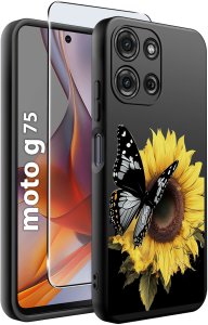 krainaGSM Etui do Motorola G75 5G | wzory | SILIKONOWE MATT SZKŁO 9H 2