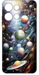krainaGSM Etui do Motorola G75 5G | WZORY | SILIKONOWE MATT SZKŁO 9H 3