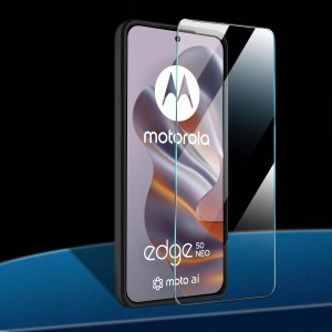 krainaGSM Etui do Motorola Moto EDGE 50 Neo PANCERNE SLIDE RING CASE + SZKŁO 9H 3
