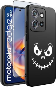 Etui do Motorola Moto EDGE 50 Neo WZORY |SILIKONOWE MATT CASE + SZKŁO 9H 2