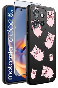 Etui do Motorola Moto EDGE 50 Neo WZORY |SILIKONOWE MATT CASE + SZKŁO 9H 2