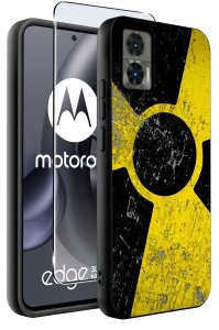 krainaGSM Etui do Motorola Moto Edge 30 Neo WZORY SILIKONOWE MATT CASE + SZKŁO 9H 2
