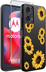krainaGSM Etui do Motorola Moto G24 |G24 POWER |G04 |E14 WZORY |SILIKONOWE MATT SZKŁO 2