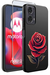 krainaGSM Etui do Motorola Moto G24 |G24 POWER |G04 |E14 WZORY |SILIKONOWE MATT SZKŁO 2