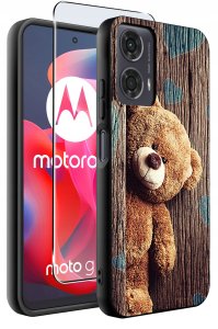 krainaGSM Etui do Motorola Moto G24 |G24 POWER |G04 |E14 WZORY |SILIKONOWE MATT SZKŁO 2