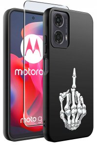 krainaGSM Etui do Motorola Moto G24 |G24 POWER |G04 |E14 WZORY |SILIKONOWE MATT SZKŁO 2