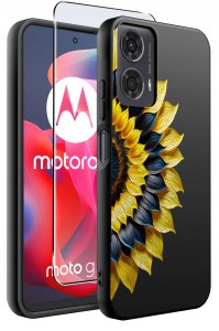 krainaGSM Etui do Motorola Moto G24 |G24 POWER |G04 |E14 WZORY |SILIKONOWE MATT SZKŁO 2