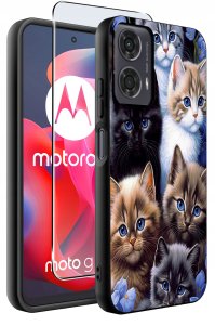 krainaGSM Etui do Motorola Moto G24 |G24 POWER |G04 |E14 WZORY |SILIKONOWE MATT SZKŁO 2