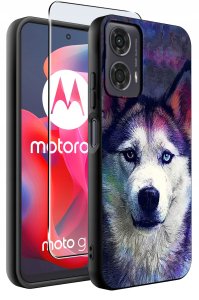 krainaGSM Etui do Motorola Moto G24 |G24 POWER |G04 |E14 WZORY |SILIKONOWE MATT SZKŁO 2