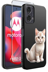 krainaGSM Etui do Motorola Moto G24 |G24 POWER |G04 |E14 WZORY |SILIKONOWE MATT SZKŁO 2