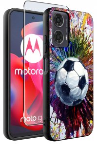 krainaGSM Etui do Motorola Moto G24 |G24 POWER |G04 |E14 WZORY |SILIKONOWE MATT SZKŁO 2