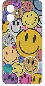 krainaGSM Etui do Motorola Moto G55 5G WZORY |SILIKONOWE MATT CASE + SZKŁO 9H 3