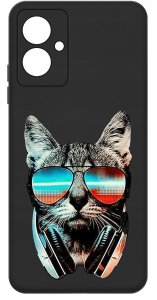 krainaGSM Etui do Motorola Moto G55 5G WZORY |SILIKONOWE MATT CASE + SZKŁO 9H 3