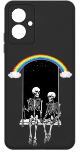 krainaGSM Etui do Motorola Moto G55 5G WZORY |SILIKONOWE MATT CASE + SZKŁO 9H 3