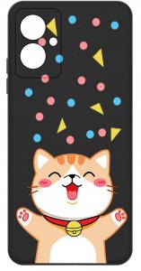krainaGSM Etui do Motorola Moto G55 5G WZORY SILIKONOWE MATT CASE + SZKŁO 9H 3