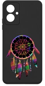 krainaGSM Etui do Motorola Moto G55 5G wzory | SILIKONOWE MATT CASE + SZKŁO 9H 3