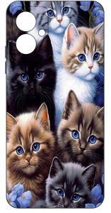 krainaGSM Etui do Motorola Moto G55 5G WZORY |SILIKONOWE MATT CASE + SZKŁO 9H 3