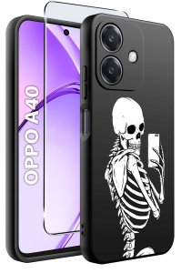 krainaGSM Etui do Oppo A40 | A40M | WZORY | SILIKONOWE MATT SZKŁO 9H 2