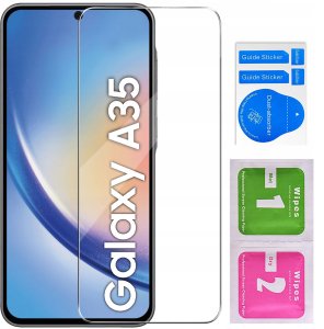 krainaGSM ETUI do Samsung Galaxy A35 | A35 5G CASE WZORY SOFT MATT PLECKI + SZKŁO 9H 3