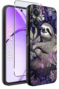 krainaGSM Etui do Oppo A40 | A40M | WZORY | SILIKONOWE MATT SZKŁO 9H 2