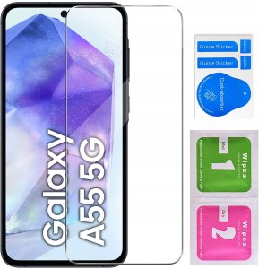 ETUI do Samsung Galaxy A55 5G CASE WZORY SOFT MATT PLECKI + SZKŁO 9H 3