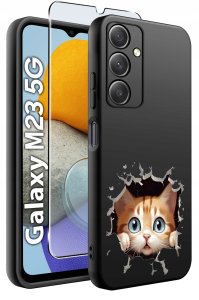 ETUI do Samsung Galaxy M23 5G WZORY |SILIKONOWE MATT CASE + SZKŁO 9H 2