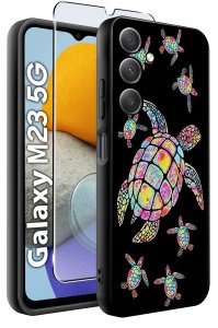 ETUI do Samsung Galaxy M23 5G WZORY |SILIKONOWE MATT CASE + SZKŁO 9H 2