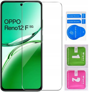 krainaGSM Etui do Oppo Reno 12 F 5G | 12 FS 5G SZKŁO 9H 5