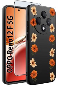 krainaGSM Etui do Oppo Reno 12 F 5G | 12 FS 5G SILIKONOWE MATT CASE + SZKŁO 9H 2