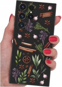 ETUI do Samsung Galaxy S25 Ultra WZORY | SILIKONOWE MATT CASE + SZKŁO 9H 2