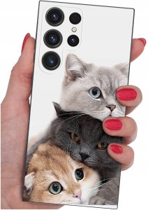 ETUI do Samsung Galaxy S25 Ultra WZORY | SILIKONOWE MATT CASE + SZKŁO 9H 2