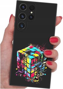 ETUI do Samsung Galaxy S25 Ultra WZORY | SILIKONOWE MATT CASE + SZKŁO 9H 2